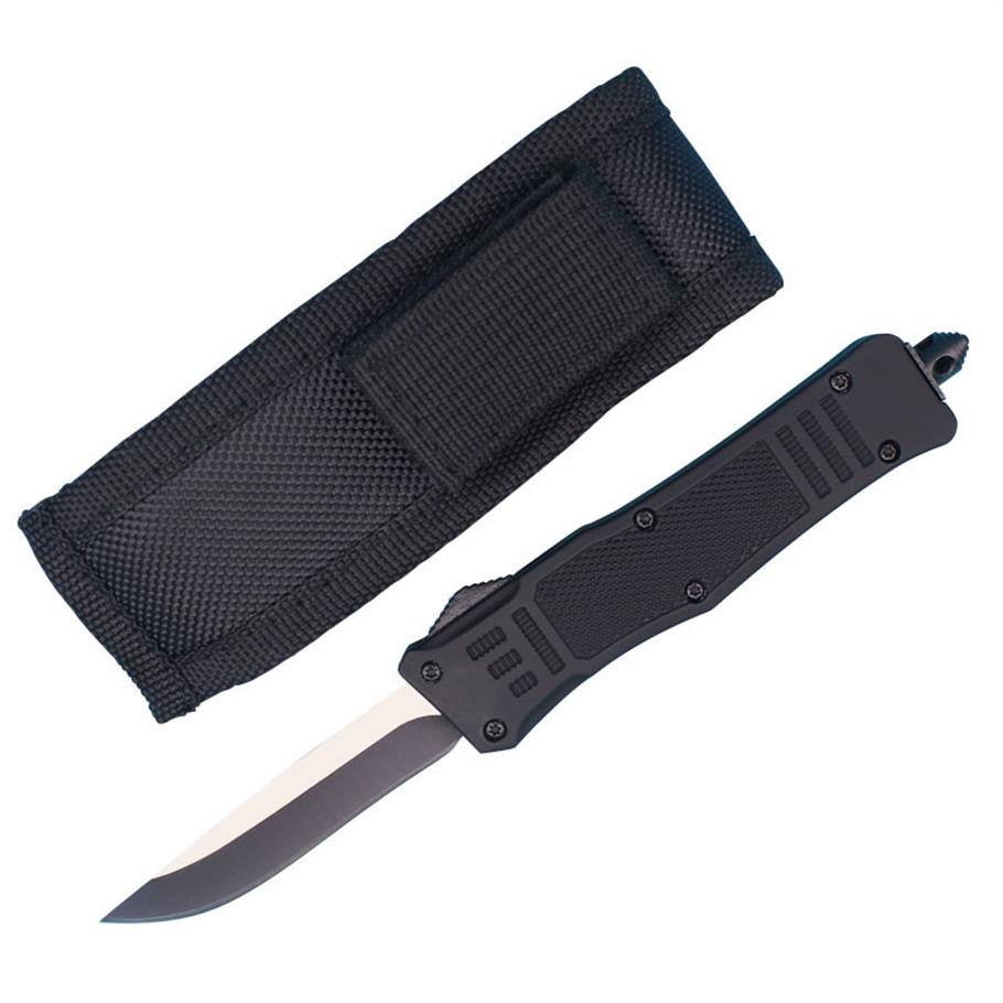 Allvin Manufacture 7 Inch Small 616 Automatic Tactical Knife 440C Black Blade EDC Pocket Knives With Nylon Bag249M
Allvin Manufacture 7 Inch Small 616 Automatic Tactical Knife 440C Black Blade EDC Pocket Knives With Nylon Bag249M