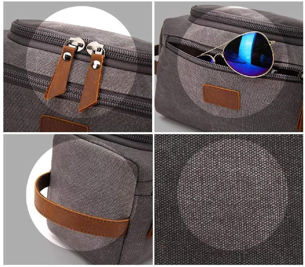 Cosmetic Bags Cases Canvas Toiletry Bag for Men Wash Shaving Dopp Kit Women Travel Make UP Cosmetic Pouch Bags Case Organizer 230308