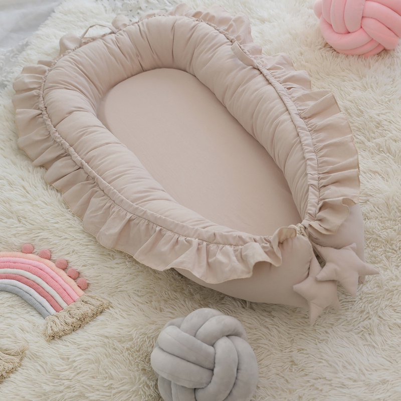 Baby Rail Removable Sleeping Nest for Bed Crib with Pillow Travel Playpen Cot Infant Toddler Cradle Mattress Shower Gift 230308