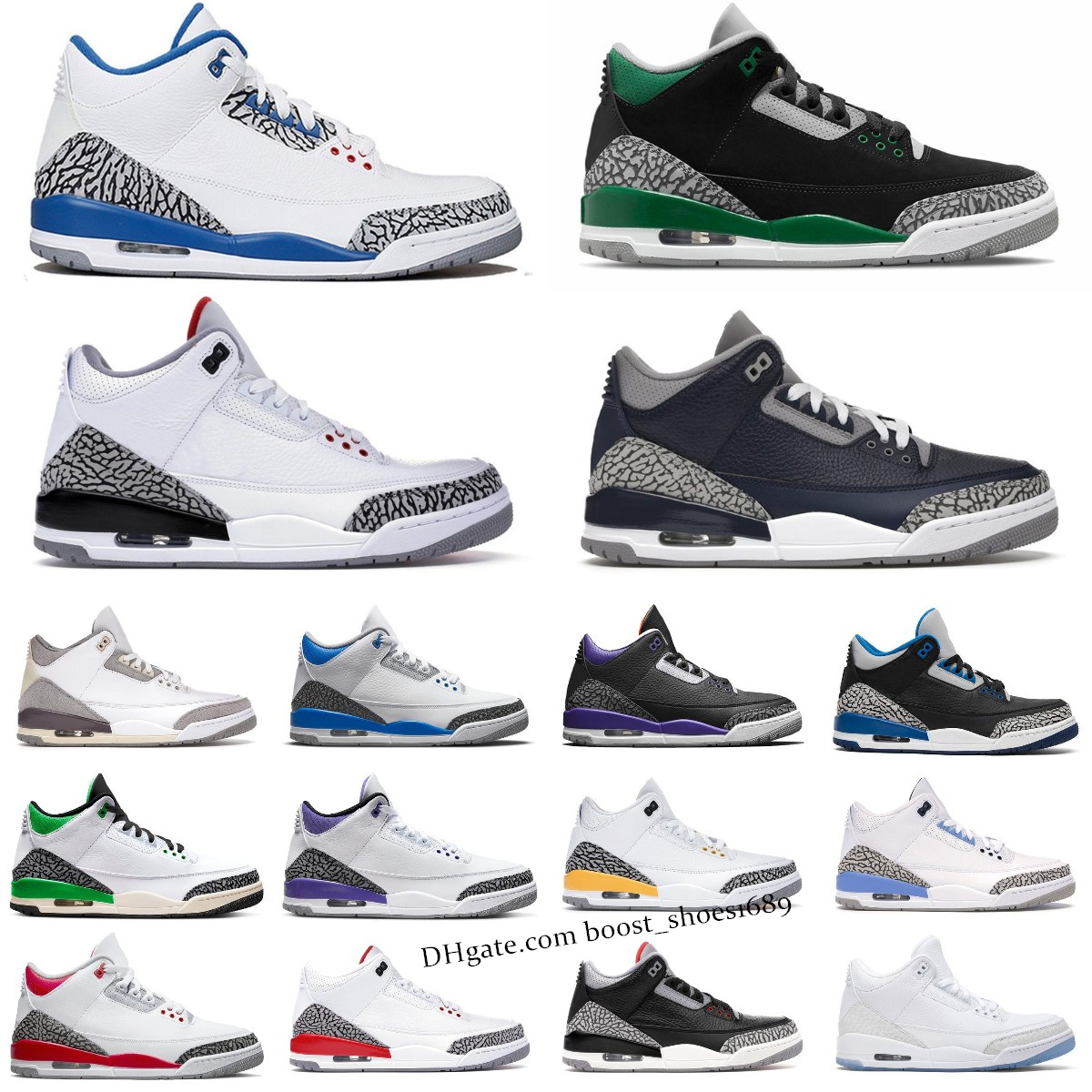 Box with Jumpman 3 3s Basketball Shoes Cardinal Red Dark Iris Muslin Racer Blue Pine Green Cool Grey Fragment Unc Laser Orange Georgetown Men Women Trainers Sneakers, A303
Box with Jumpman 3 3s Basketball Shoes Cardinal Red Dark Iris Muslin Racer Blue Pine Green Cool Grey Fragment Unc Laser Orange Georgetown Men Women Trainers Sneakers, A303