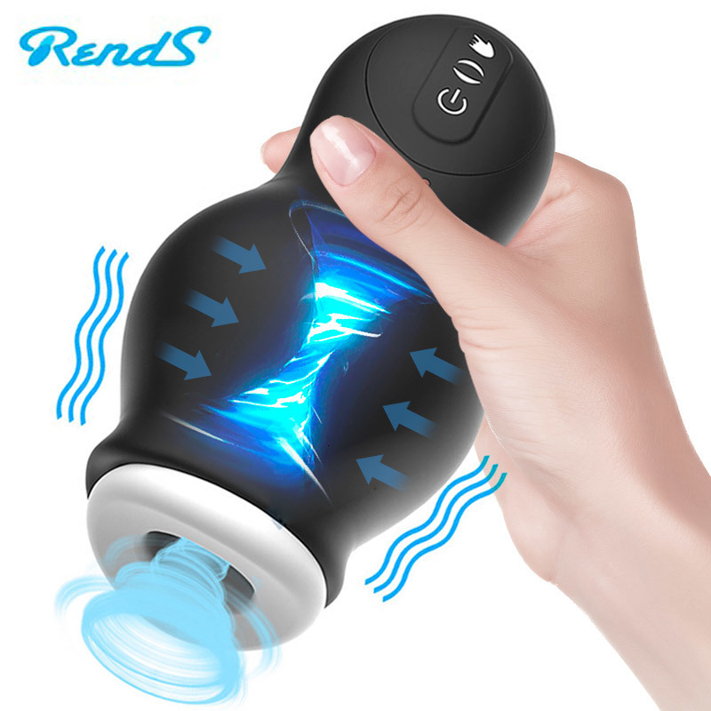 Masturbators Automatic Male Masturbator Cup Glans Massager Vibration Stroker Blowjob Vagina Pennis Delay Lasting Trainer Sex Toys for Men Adu 230307