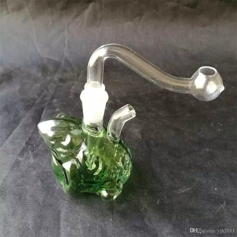 Hookahs Multicolor Frog Hookah Glass Bongs Accessories Wholesale glass Smoking Pipes