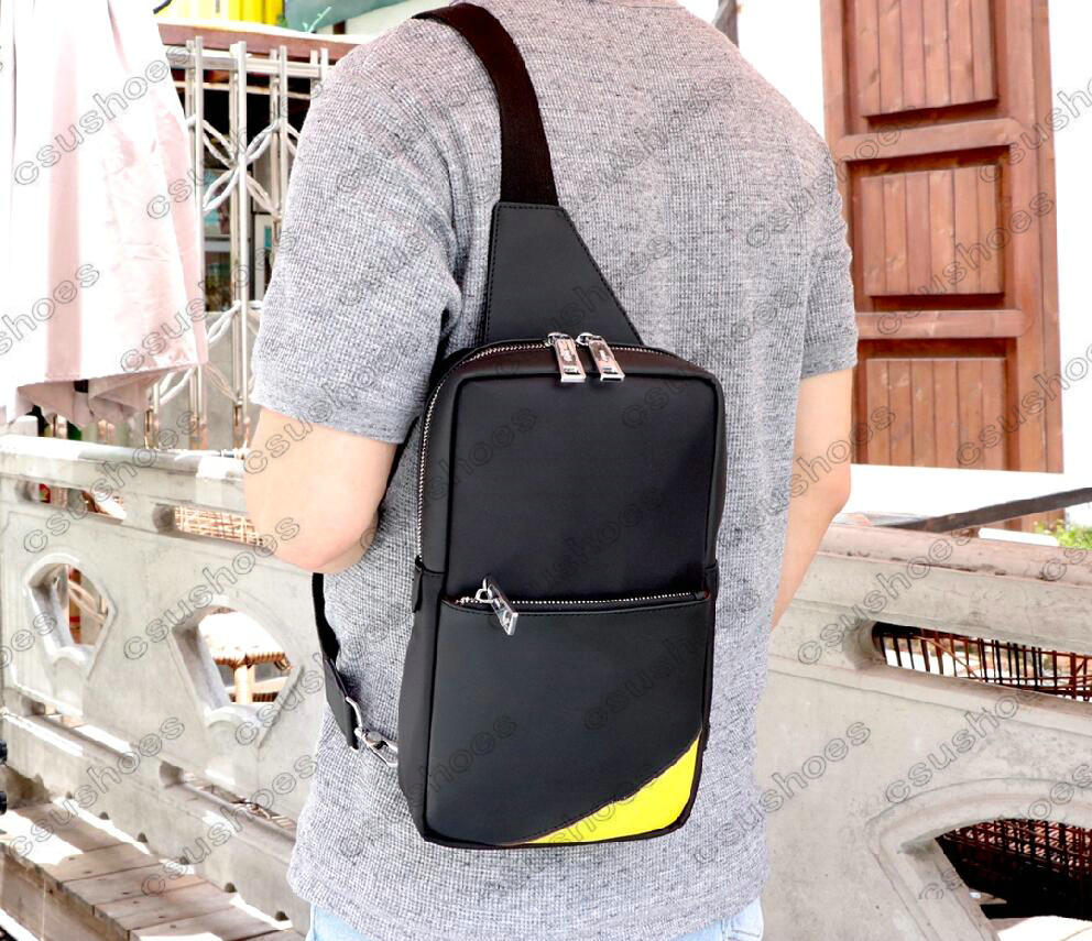 ROMA Mens Cross Body Bags Outdoor Packs Avenue Sling Bag Chest Classic Designer Shoulder Mans Luxurys Designers Cross Body Message Handbag Tote Yellow Eyes 2336 2335