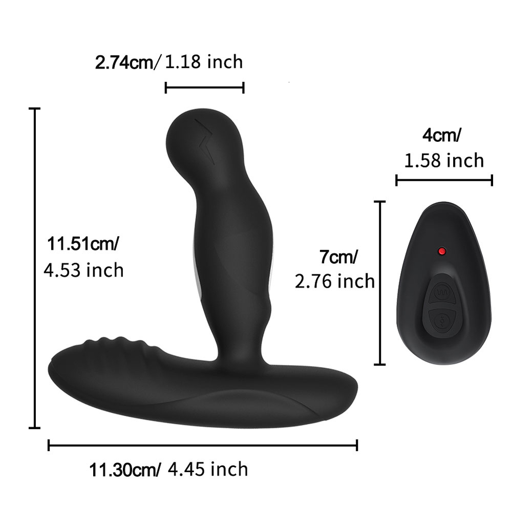 Anal Toys 360 Degree Prostate Massager Electric Shock Pulse Butt Plug Vibrator Sex For Man Buttplug Adult Sexshop 230307