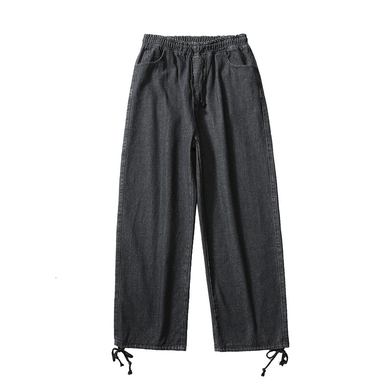 Men's Jeans Men's Jeans Fashion Straight Casual Wide Leg Pants Mans Streetwear Korean Hip Hop Trousers Male 230308