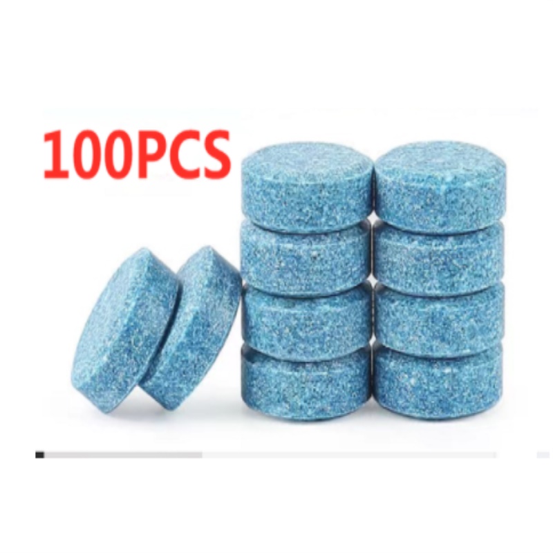100Pcs Car Window Washing Effervescent Tablets Solid Cleaning Car Windshield Washer Fluid Glass Toilet Cleaning Car Accessories 20/40/60pcs