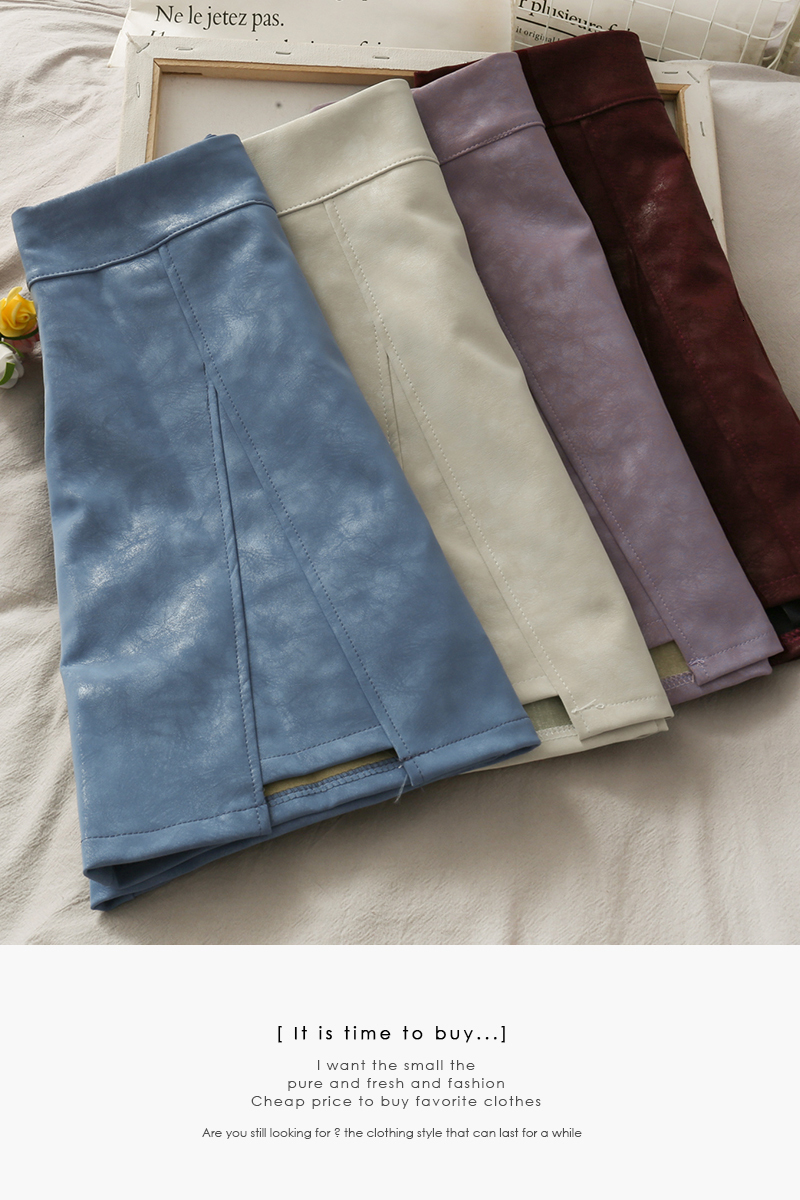 Skirts HELIAR PU Leather Skirts Women A-line Sexy Split Skirts Spring Mini Wide Leg Night Club Mini Skirts For Women Spring 230308