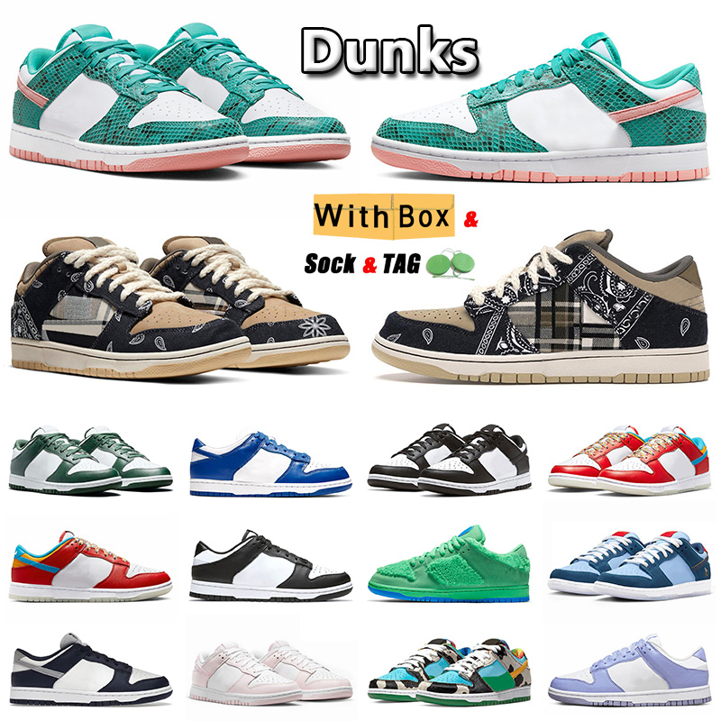 Original basketball shoes low men women midnight navy freddy krueger tartan plaid pink paisley sneakers Snakeskin Ts Cactus Jack Why So Sad Arctic Fuchsia