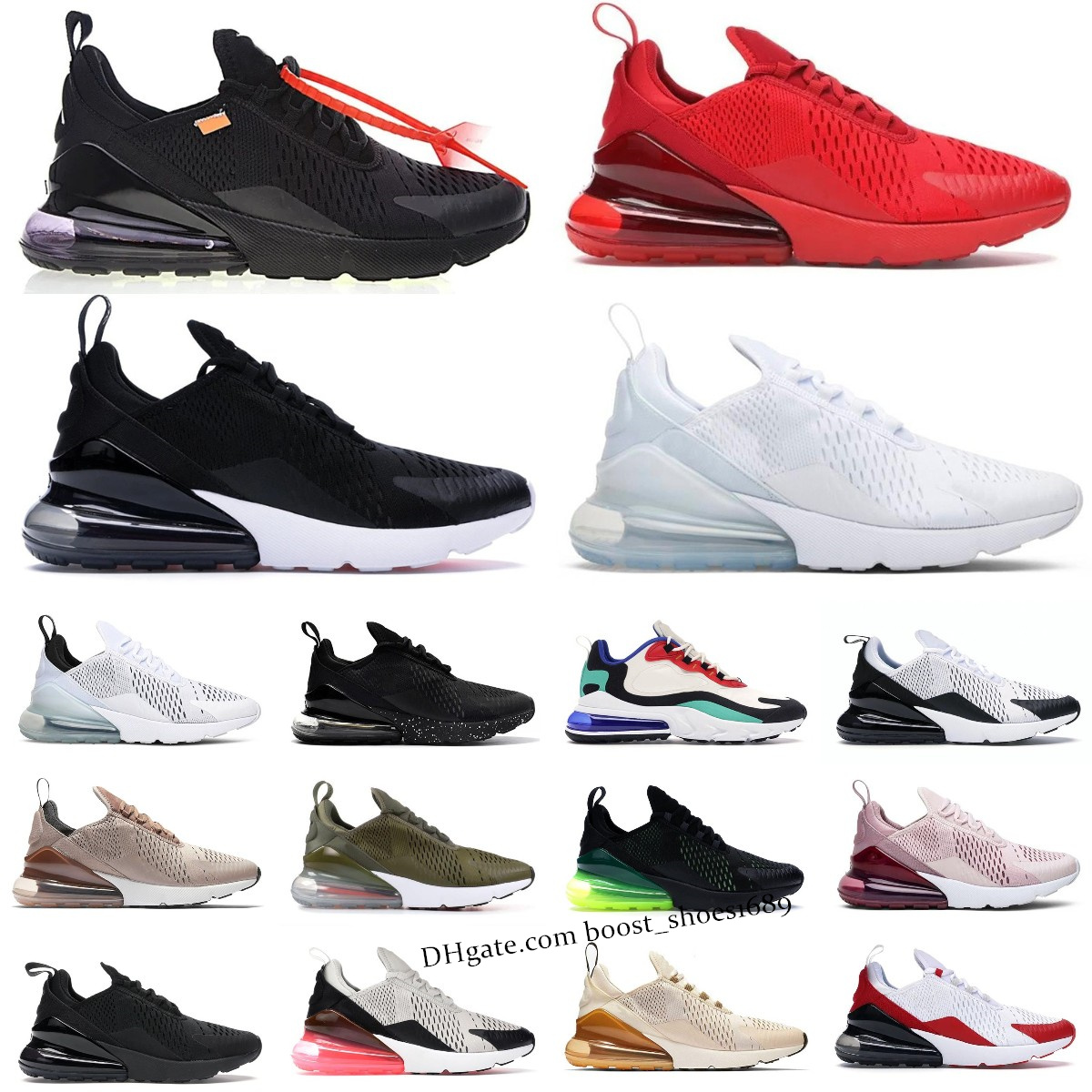 with box 270 270s Men Women Running Shoes Sneaker 27C Triple Black White University Red Brown Barely Rose Anthracite Cactus Mens Trainers Sports Airmaxs Sneakers, Please contact us for more colors
with box 270 270s Men Women Running Shoes Sneaker 27C Triple Black White University Red Brown Barely Rose Anthracite Cactus Mens Trainers Sports Airmaxs Sneakers, Please contact us for more colors