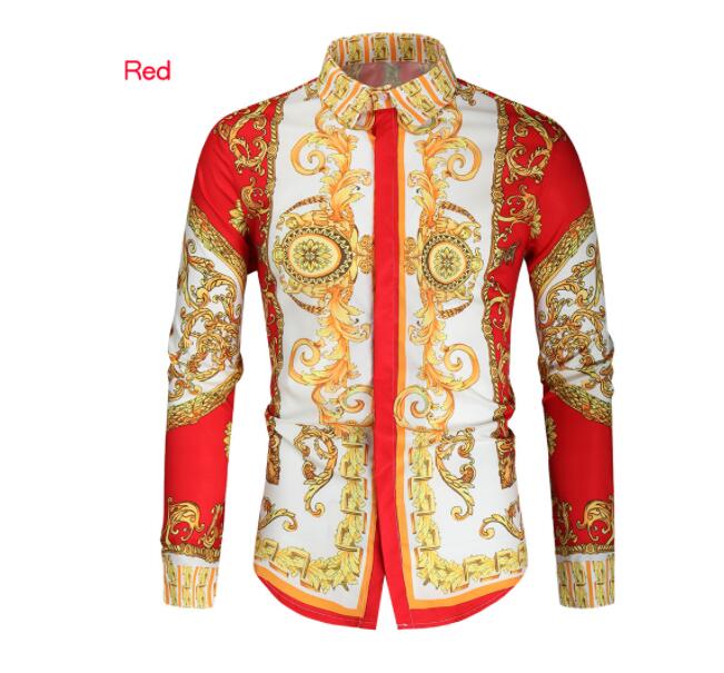 Baroque Court Style Men Shirts Golden flower Pattern Long Sleeve Tops Turn-down Collar Button Shirt Fashion Versatile Luxury Social Mens Clothing, 01
Baroque Court Style Men Shirts Golden flower Pattern Long Sleeve Tops Turn-down Collar Button Shirt Fashion Versatile Luxury Social Mens Clothing, 01