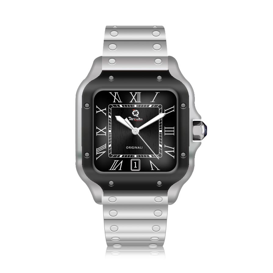 Men's Automatic Mechanical Watch REQUIN Santo Silver White Stainless Steel Strap WSSA Black Three-Hand Calendar Sapphire Dial298m, Multi-color
Men's Automatic Mechanical Watch REQUIN Santo Silver White Stainless Steel Strap WSSA Black Three-Hand Calendar Sapphire Dial298m, Multi-color