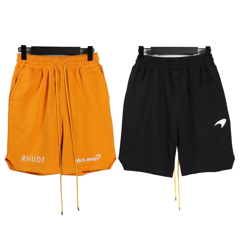 designer shorts rhude Mclaren Co-brand shorts men Summer High Street Embroidery Loose Sports men shorts fashion pants