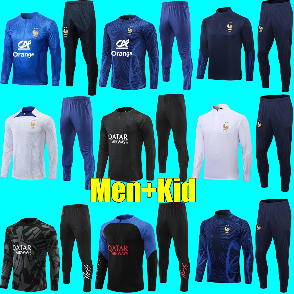2022 French fra nce tracksuit training suit World soccer cup jersey BENZEMA MBAPPE equipe de Full Sets kids kit Men 22/23 Francais Half pull Long sleeve chandal futbol
2022 French fra nce tracksuit training suit World soccer cup jersey BENZEMA MBAPPE equipe de Full Sets kids kit Men 22/23 Francais Half pull Long sleeve chandal futbol