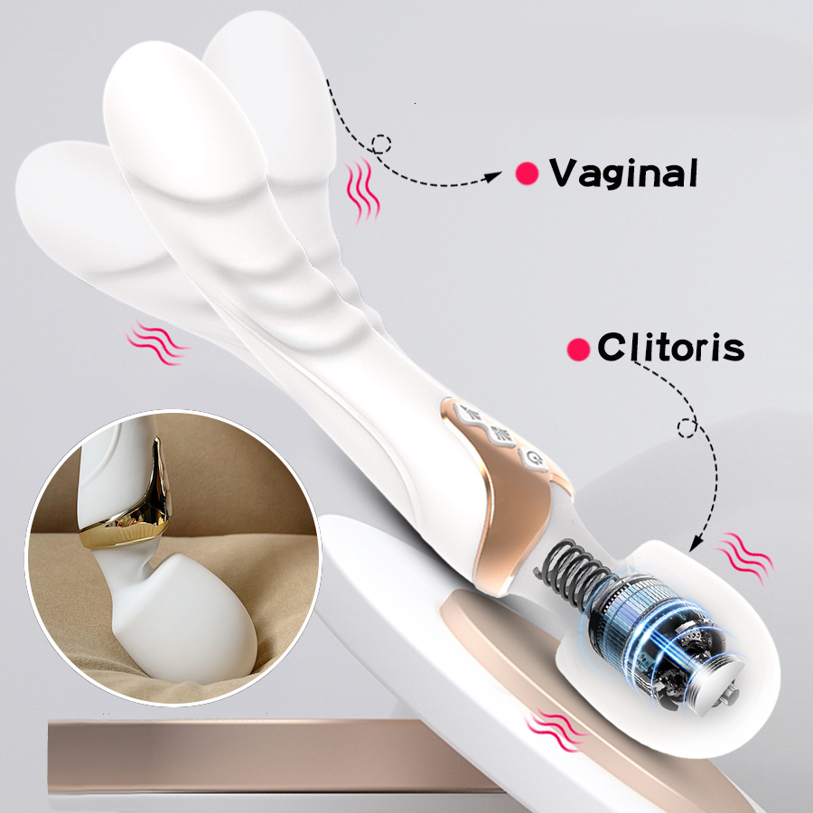 Vibrators Powerful AV Vibrator Dildos Magic Wand for Women 10 Modes Clitoris Stimulator G Spot Vagina Massager Adult Sex Toys Woman 230307
