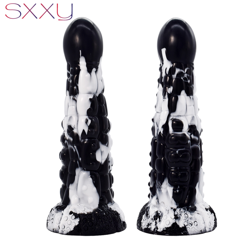Anal Toys SXXY Beaded with Suction Cup for Women Vagina Masturbate Deep Texture Butt Plug Fantasy Dildo Anus Massage Sex Shop 230307