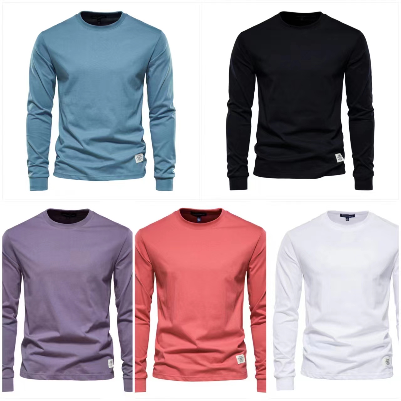 Pure Cotton Long-sleeved Jersey Men's Solid Color Collarless Men's Top Trend T -shirt Style Inner Cotton T-shirt Men, Blue
Pure Cotton Long-sleeved Jersey Men's Solid Color Collarless Men's Top Trend T -shirt Style Inner Cotton T-shirt Men, Blue