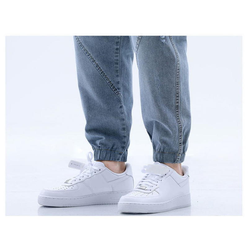 Men's Jeans Arrival Fashion Jeans Men Casual Harem Pants Spring Autumn Elastic Waist Comfort Loose Trousers Male Washed Denim Pants 230308