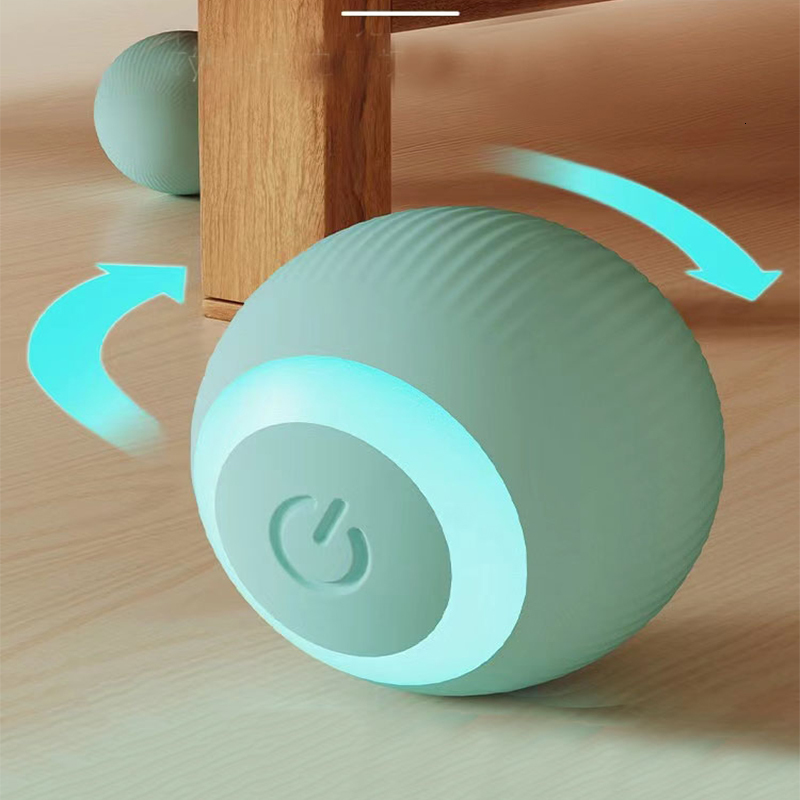 Dog Toys Chews Fun smart cat toys Automatic rolling ball electric USB charging dog Cat training pets sports pet supplies Pet 230307