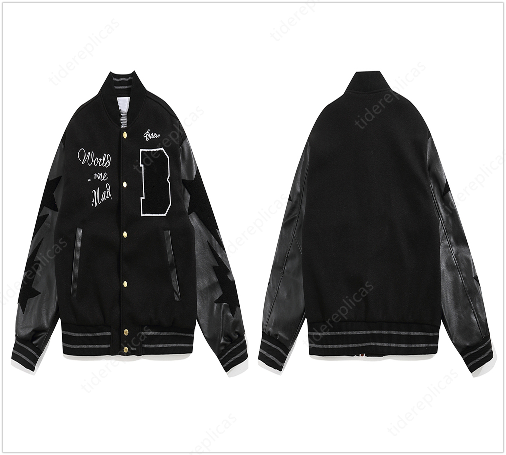 2023 mens designer cotton coat baseball jacket windbreaker windbreak varsity Lightning letter stitching single breasted color block stand collar bomb 4SVK, Style no. 1
2023 mens designer cotton coat baseball jacket windbreaker windbreak varsity Lightning letter stitching single breasted color block stand collar bomb 4SVK, Style no. 1