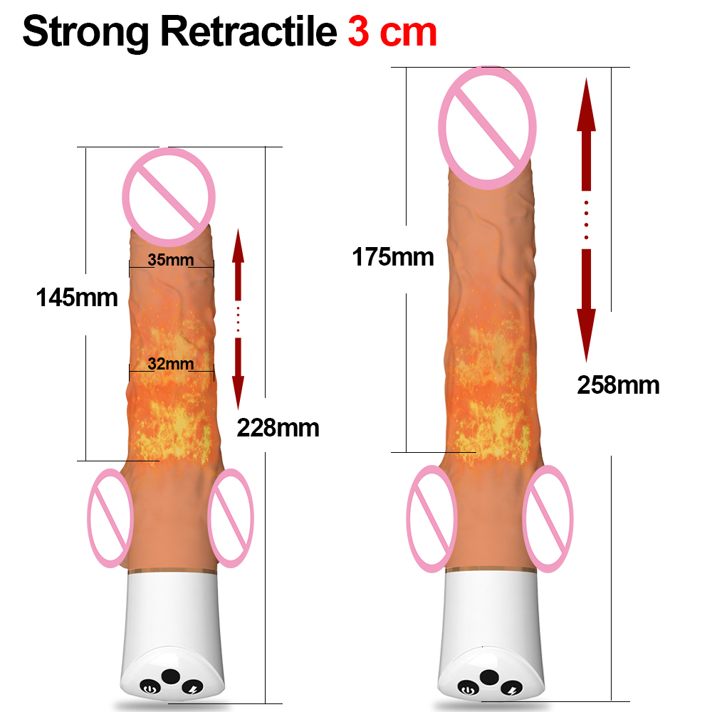 Vibrators Automatic Thrusting Dildo G spot with Suction Cup Sex Toy for Women Adult HandFree Fun Anal Orgasm 230307