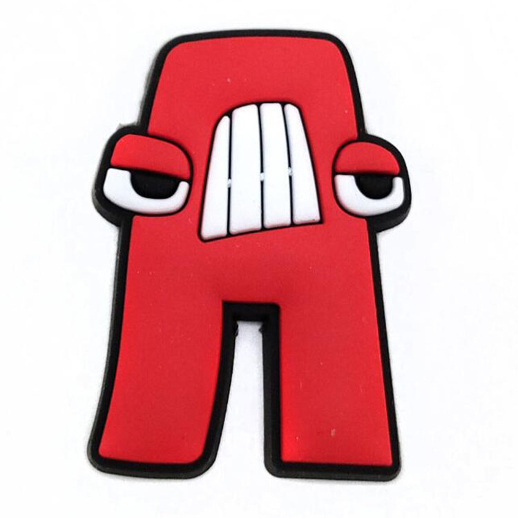 100pcs cartoon letter game cute shoe charms hole shoe flower decoration buckle accessories kid children gift