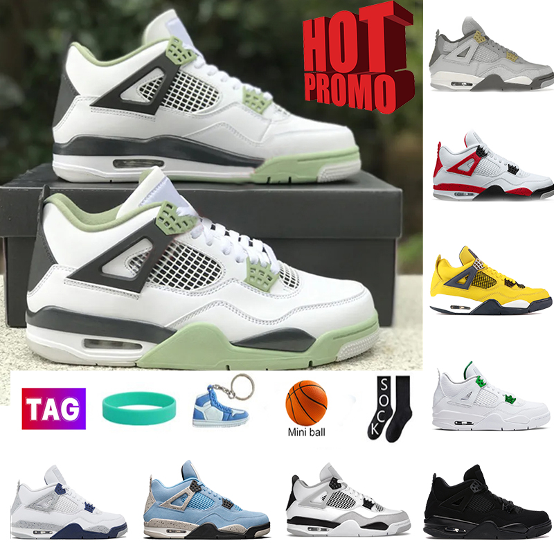 2023 Jumpman 4 4s Basketball Shoes mens women jumpmans trainers Seafoam Red Cement Craft Photon Dust Military Black cat midnight navy University Blue Sneaker, 15-university blue
2023 Jumpman 4 4s Basketball Shoes mens women jumpmans trainers Seafoam Red Cement Craft Photon Dust Military Black cat midnight navy University Blue Sneaker, 15-university blue