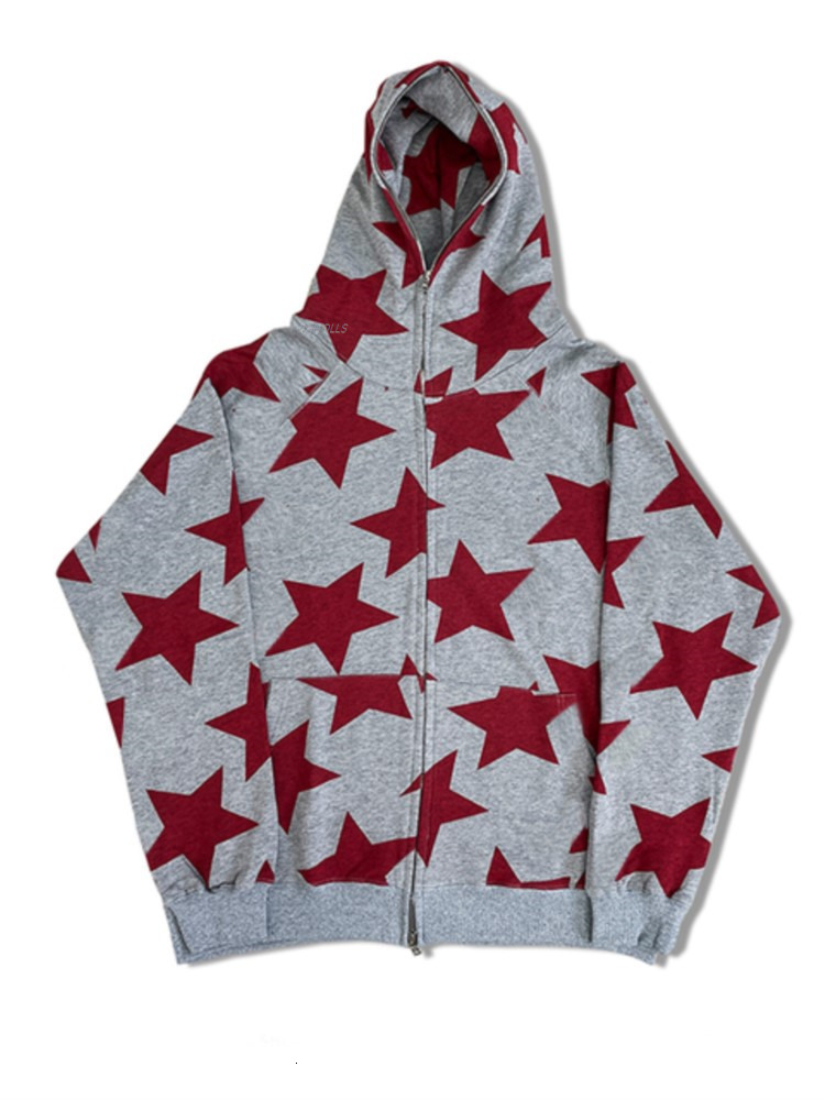 Men's Hoodies Sweatshirt Man print zip vintage top grunge y2k coats jacket oversized up Winter hoodies gothic clothes hoodie sweatshirts kawaii 2