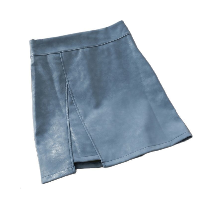 Skirts HELIAR PU Leather Skirts Women A-line Sexy Split Skirts Spring Mini Wide Leg Night Club Mini Skirts For Women Spring 230308
