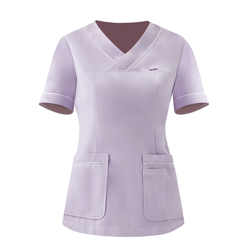 Medical Nursing Two Piece Pants Work Clothes Hand Washing Clothing Short-Sleeved Surgical Oral Dental Beauty Salon Work Uniform Women Customization