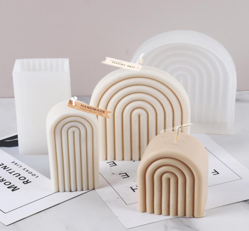 Candles Art Geometric Rainbow Arch Silicone Mold 3D Handmade Craft Aromatherapy Soy Wax Mould Making Supplies 2210254529585
Candles Art Geometric Rainbow Arch Silicone Mold 3D Handmade Craft Aromatherapy Soy Wax Mould Making Supplies 2210254529585