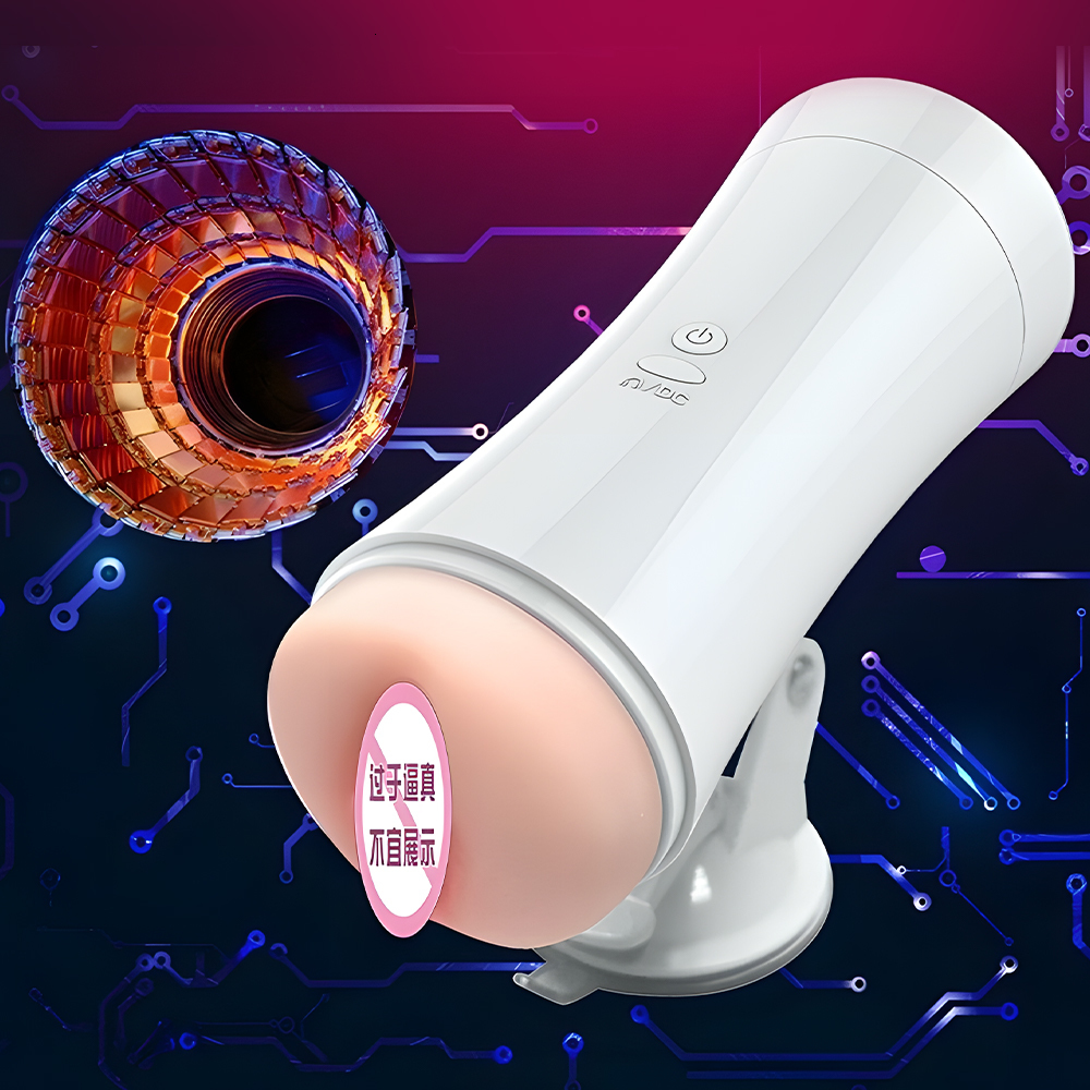 Masturbators Masturbator for Men Automatic Dual Channel Hand Free Male Masturbation Cup Sucking Machine Oral Vaginal Adult Toys 230307