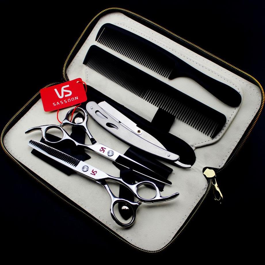 XMQ-02 6 0-inch 62HRC 6CR stainless steel cutting thinning scissors set with Comb and scraper barber scissors kit with leather cas293b
XMQ-02 6 0-inch 62HRC 6CR stainless steel cutting thinning scissors set with Comb and scraper barber scissors kit with leather cas293b