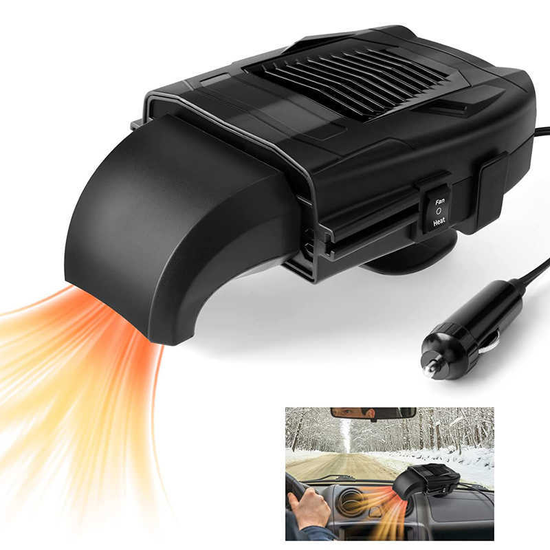 New Car Heater 12V Cooling And Heating Fan Dashboard Seat Heater 150W 360-Degree Adjustable Defrosting Portable Machine