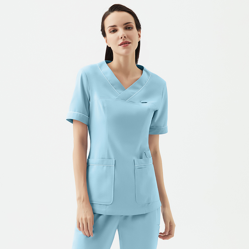 Medical Nursing Two Piece Pants Work Clothes Hand Washing Clothing Short-Sleeved Surgical Oral Dental Beauty Salon Work Uniform Women Customization