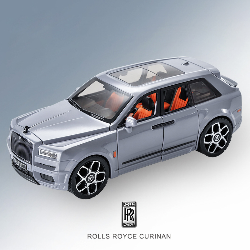 Diecast Model car Track 1 20 Rolls Royce Cullinan SUV Alloy Model Car Toy Diecasts Metal Casting Sound and Light Car Toys For Children Vehicle 230308