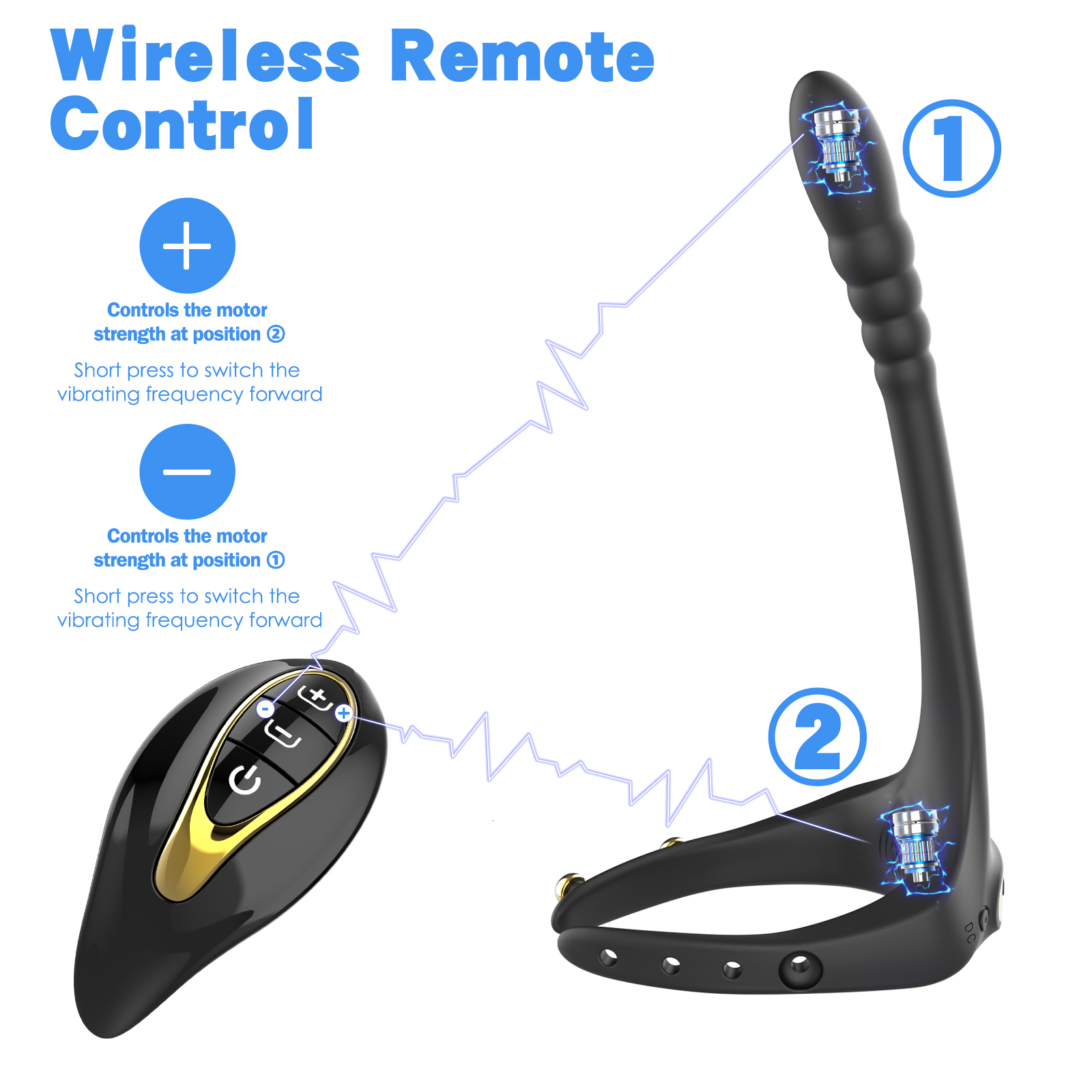 Anal Toys Cock Vibrator Male Prostate Massager Remote Control Plug Butt Stimulator Sperm Lock Ring Penis Sex Toy for Men Couple 230307