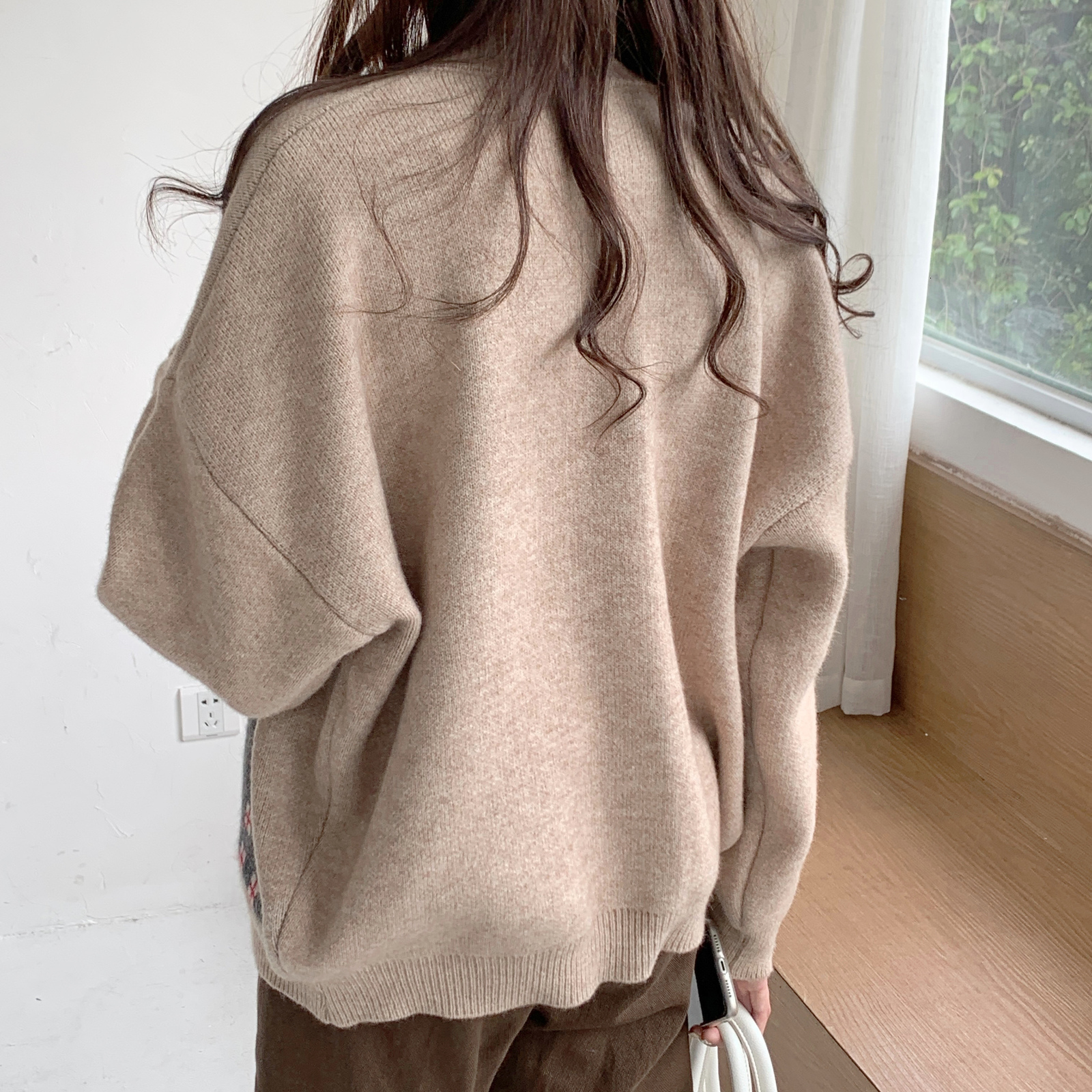 Countryside Jacquard Cottagecore Button Up Knit Sweater - Womens Aesthetic Cardigan For A Charming Look