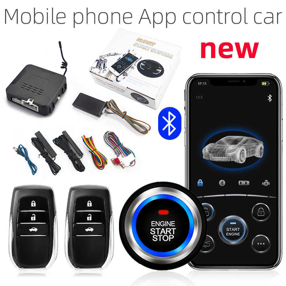 New New New Remote Start Stop Kit Bluetooth Mobile Phone APP Control Engine Ignition Open Trunk PKE Keyless Entry Car Alarm
