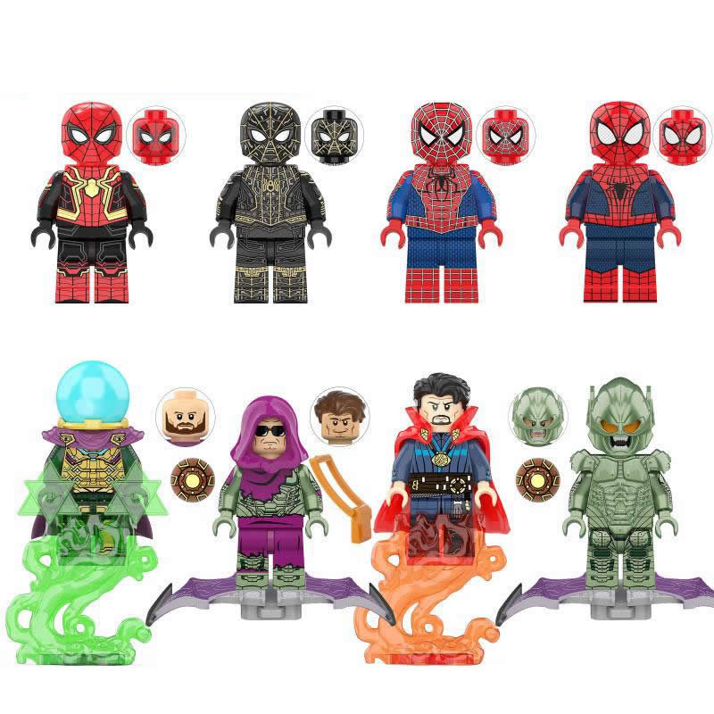 8Pcs/Lot Minifig Factory Playing Building Blocks Toys Super Heroes Anime Movie Mini Figures with Accessories Gift for Kids KT1055
8Pcs/Lot Minifig Factory Playing Building Blocks Toys Super Heroes Anime Movie Mini Figures with Accessories Gift for Kids KT1055