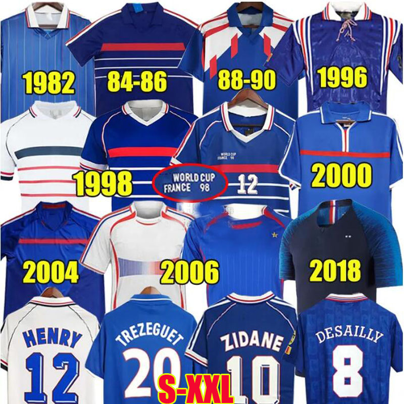 1998 france retro soccer jerseys 1982 84 86 88 90 96 98 00 02 04 06 ZIDANE HENRY MAILLOT DE FOOT POGBA football shirt REZEGUET DESAILLY french club Classic Vintage Jersey, 1996 away
1998 france retro soccer jerseys 1982 84 86 88 90 96 98 00 02 04 06 ZIDANE HENRY MAILLOT DE FOOT POGBA football shirt REZEGUET DESAILLY french club Classic Vintage Jersey, 1996 away