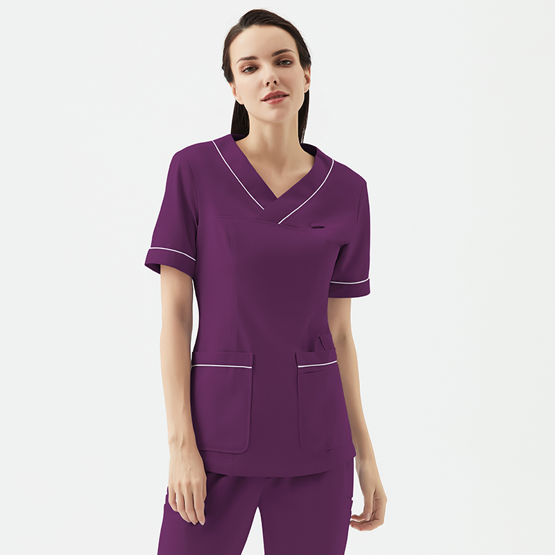 Medical Nursing Two Piece Pants Work Clothes Hand Washing Clothing Short-Sleeved Surgical Oral Dental Beauty Salon Work Uniform Women Customization