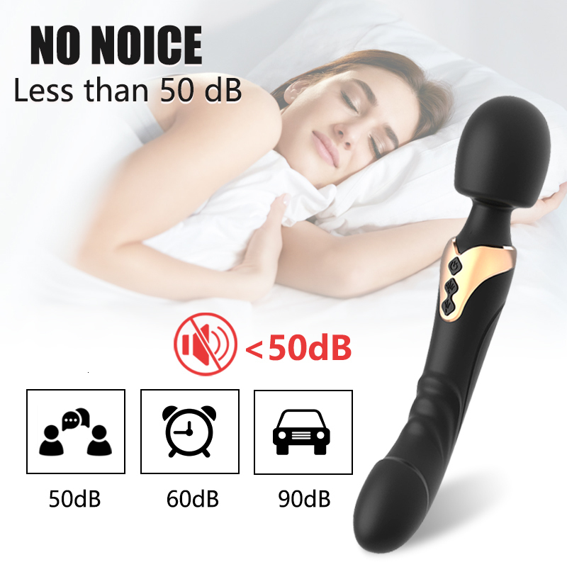 Vibrators Powerful AV Vibrator Dildos Magic Wand for Women 10 Modes Clitoris Stimulator G Spot Vagina Massager Adult Sex Toys Woman 230307