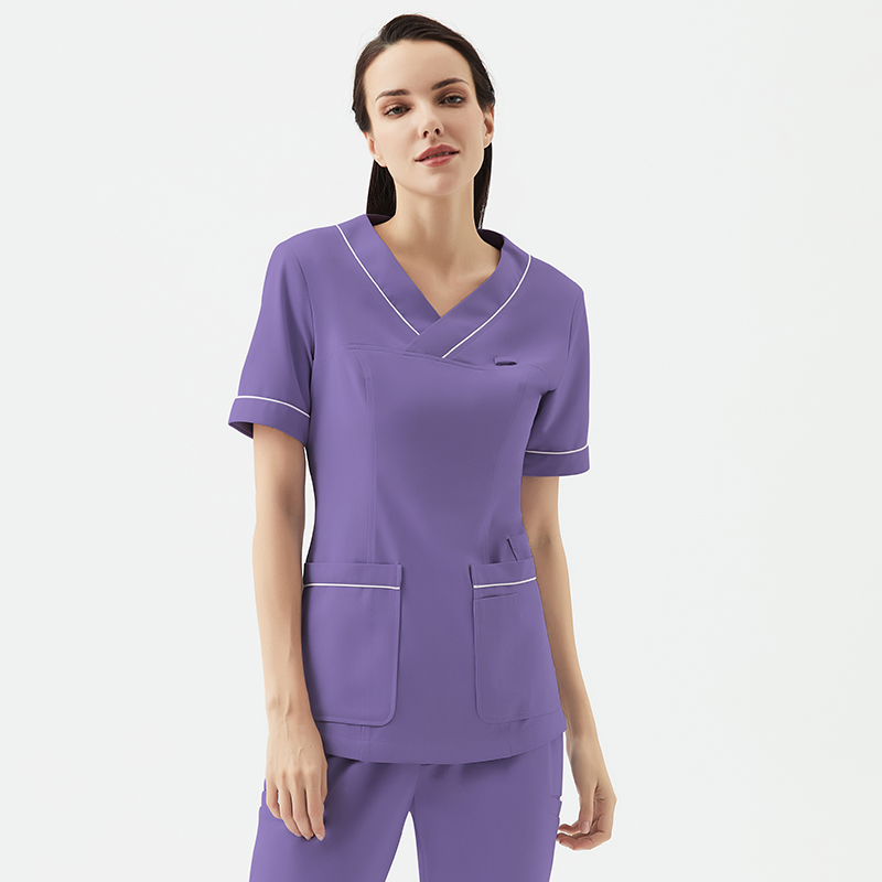 Medical Nursing Two Piece Pants Work Clothes Hand Washing Clothing Short-Sleeved Surgical Oral Dental Beauty Salon Work Uniform Women Customization