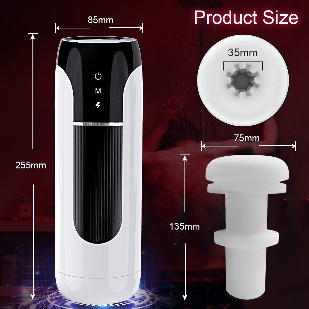 Masturbators Automatic Telescopic Male Masturbator Thrusting Machine Vibration Blowjob Pussy Moaning Masturbation Cup Adult Men Sex Toys IPX7 230307