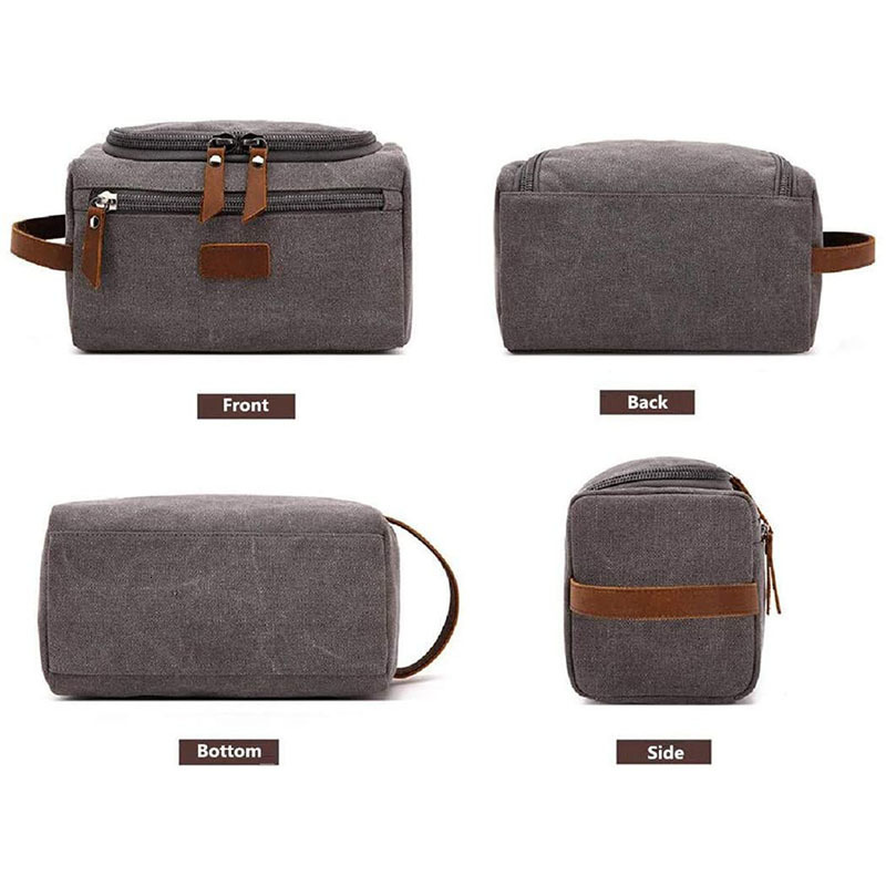 Cosmetic Bags Cases Canvas Toiletry Bag for Men Wash Shaving Dopp Kit Women Travel Make UP Cosmetic Pouch Bags Case Organizer 230308