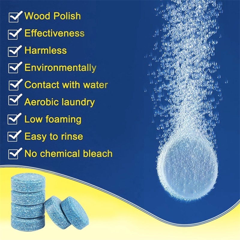 100Pcs Car Window Washing Effervescent Tablets Solid Cleaning Car Windshield Washer Fluid Glass Toilet Cleaning Car Accessories 20/40/60pcs