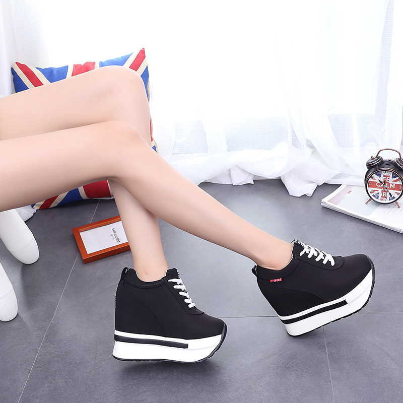 Dress Shoes 2022 Women Sneakers Fashion Height Increasing Breathable LaceUp Wedges Sneakers Platform Shoes Canvas Woman Casual Shoes 11cm, Red 2
Dress Shoes 2022 Women Sneakers Fashion Height Increasing Breathable LaceUp Wedges Sneakers Platform Shoes Canvas Woman Casual Shoes 11cm, Red 2