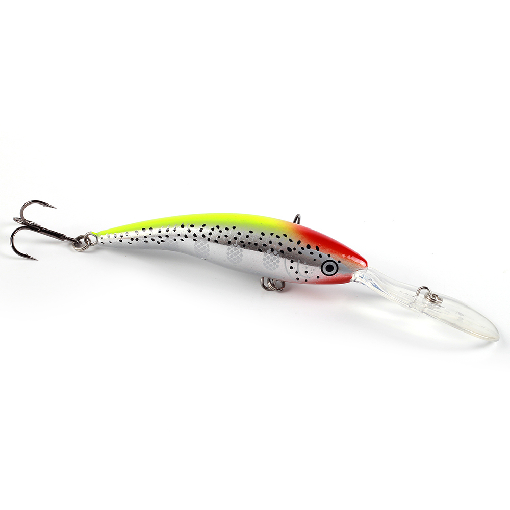 Baits Lures Deep Tail Dancer Hard Bait 75mm 10g 90mm 143g 105mm 23g Diving Minnow Lure Wobbler Bass Pike 230307