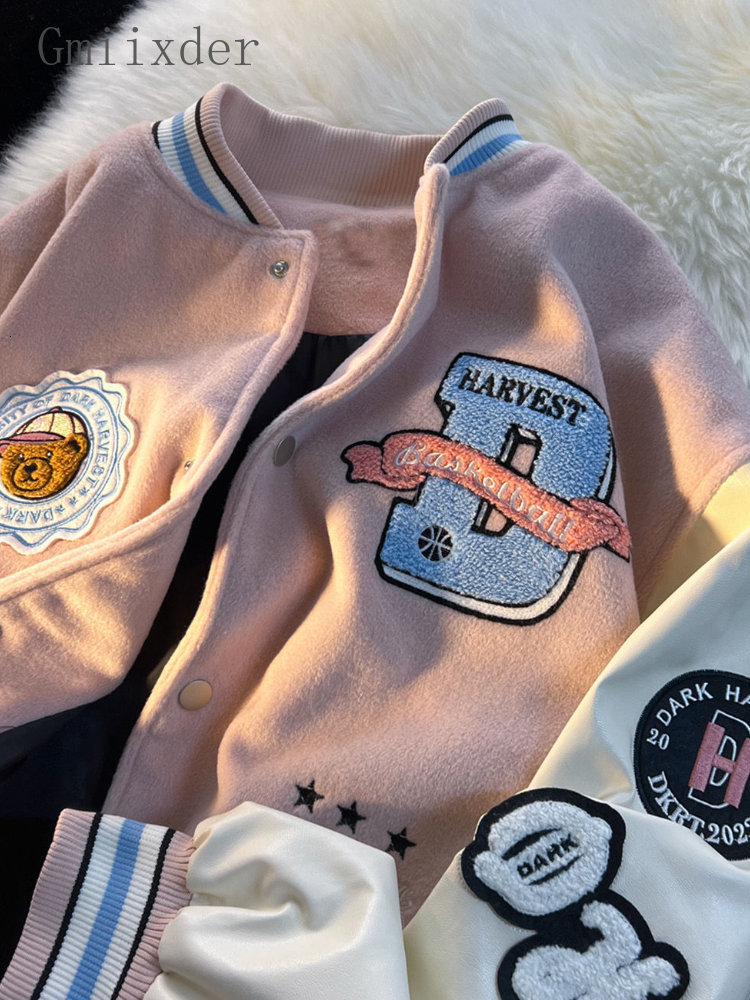 Men s Jackets Gmiixder Vntage Baseball Men Women Stand up Collar Varsity Unisex College Vintage Patch Design Oversize Coat 230307, Pink
Men s Jackets Gmiixder Vntage Baseball Men Women Stand up Collar Varsity Unisex College Vintage Patch Design Oversize Coat 230307, Pink