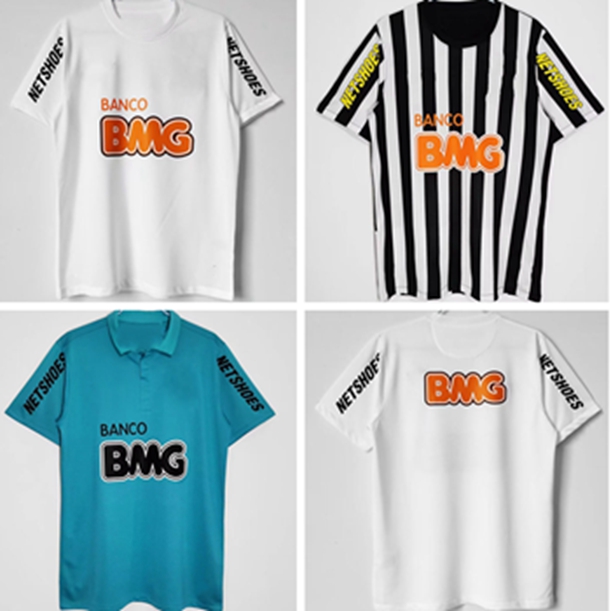 2012 2013 Retro Soccer Jerseys Santoss Atletico Mineiro classic football shirts vintage Camisas Uniforms de thailand shirt size s-xxl Ronaldinho 12 13 futbol jersey